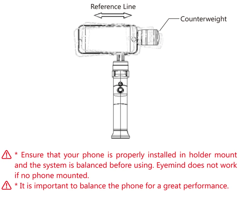 BEYONDSKY EYEMIND ручной карданный 3-осевой стабилизатор мобильного iPhone Andriod экшн Камера Yi Gopro Sjcam eken VS ZHIYUN Smooth 4