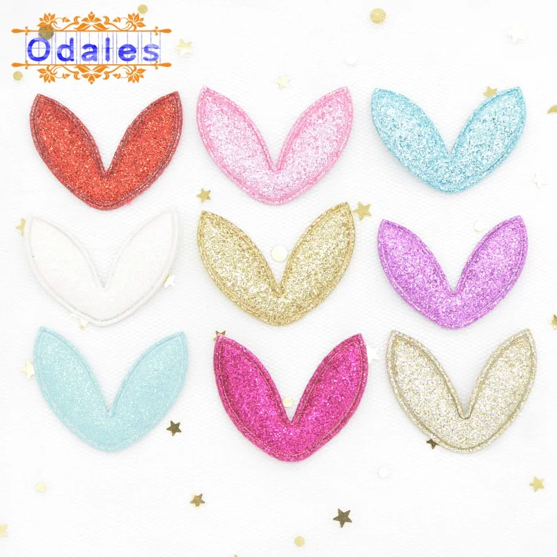 120 шт. блестящая пудра с подкладкой из кроличьих ушей Аппликации сделай сам