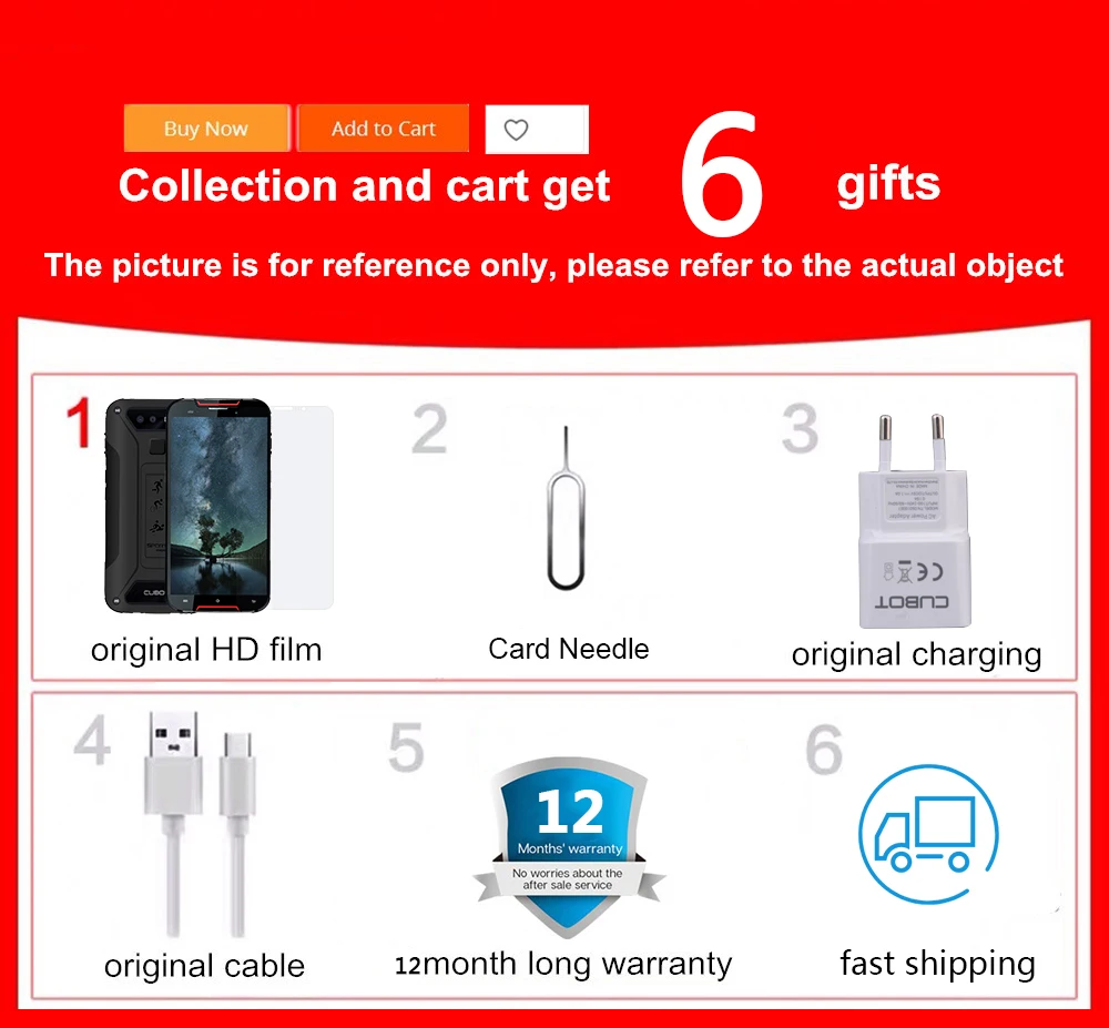 Cubot Quest Lite IP68 спортивный прочный телефон MT6761 5," Android 9,0 Pie 3000 мАч 3 ГБ+ 32 Гб Смартфон 4G LTE двойная камера type-C