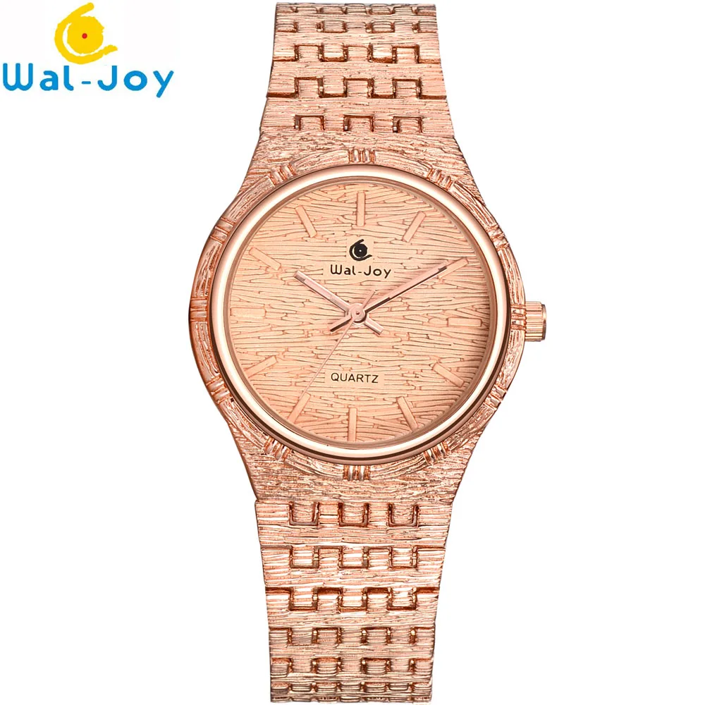 Wal-Joy Montre Femme Роскошные наручные часы для женщин из нержавеющей стали серебряные/розовые/Золотые/золотые часы женские ювелирные часы подарок