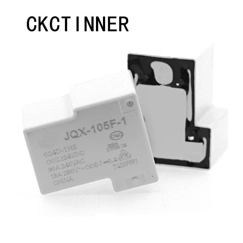 10 шт. реле ВЧ-JQX-105F-1-005D 012D 024D-1HS DC5V 12V 24V нормально разомкнутый 30A