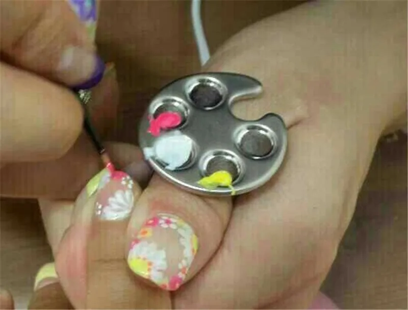 Лидер продаж 1 шт. мини-дизайн ногтей металлический палец искусственное