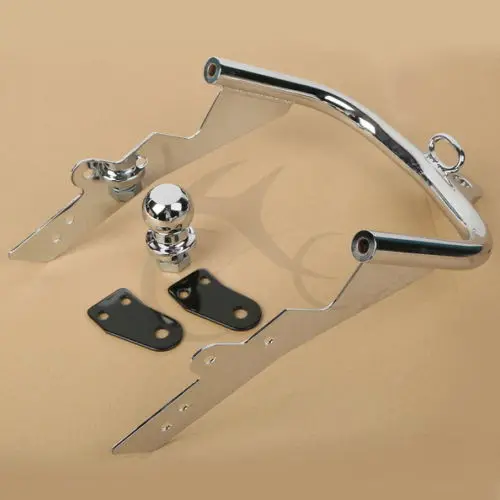 Мотоцикл хромированный трейлер Hitch с шариком для Harley Touring Road King Electra Glide FLHT FLHR FLTR FLT
