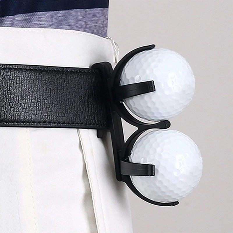 1pcs Sale Durable Golf Ball Holder Clip Prop Golfing Sporting Training Accessory Plastic Black Newest | Спорт и развлечения