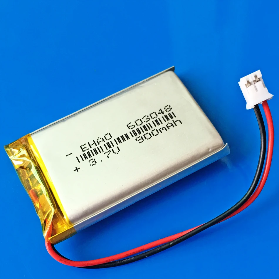 10 шт. 3 7 V 900mAh 603048 lipo полимерная литиевая аккумуляторная батарея JST 2 0 мм для MP3 GPS DVD