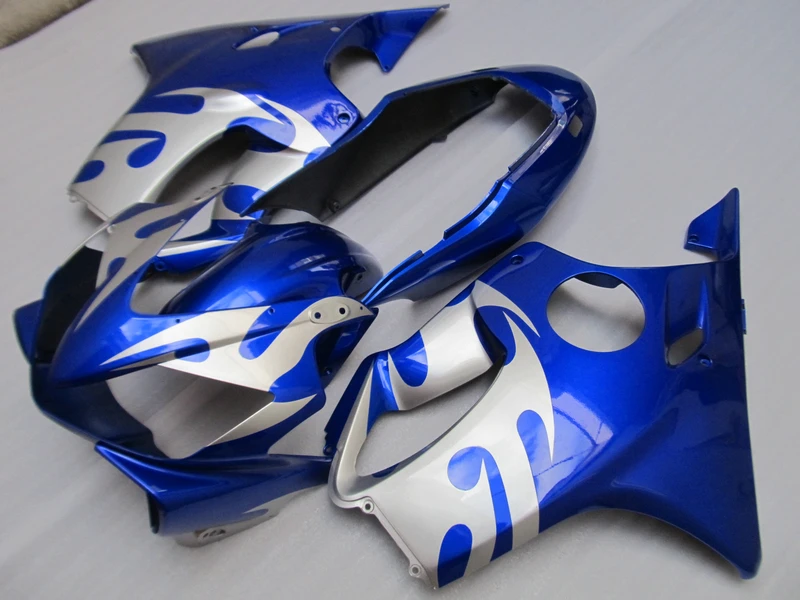 Литьевая форма Бесплатная Настройка обтекателя комплект для Honda CBR600 F4I 04 05 06 07 серебристо голубые Обтекатели