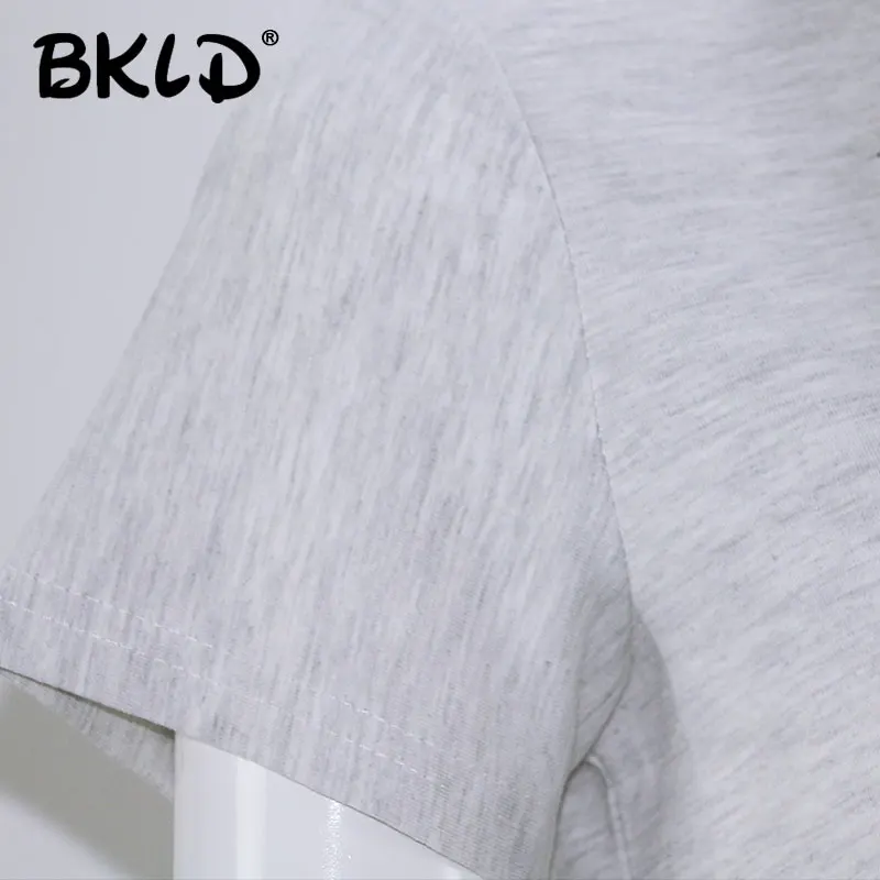 BKLD модные летние топы для девочек с принтом в виде сердца и кисточками, женские футболки с коротким рукавом, женские футболки для студентов, футболки для подростков