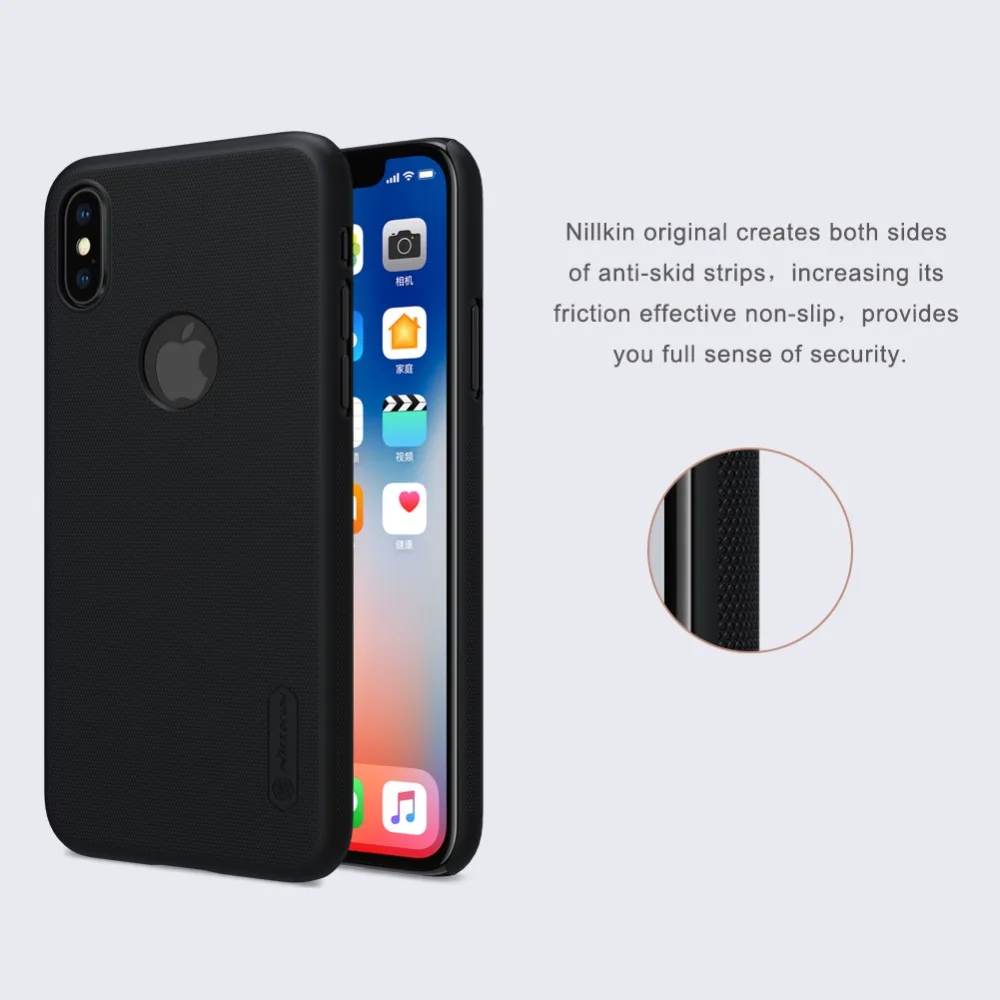 Чехол Nillkin для iPhone X XS 5 8 '' матовый щит жесткая задняя крышка из поликарбоната