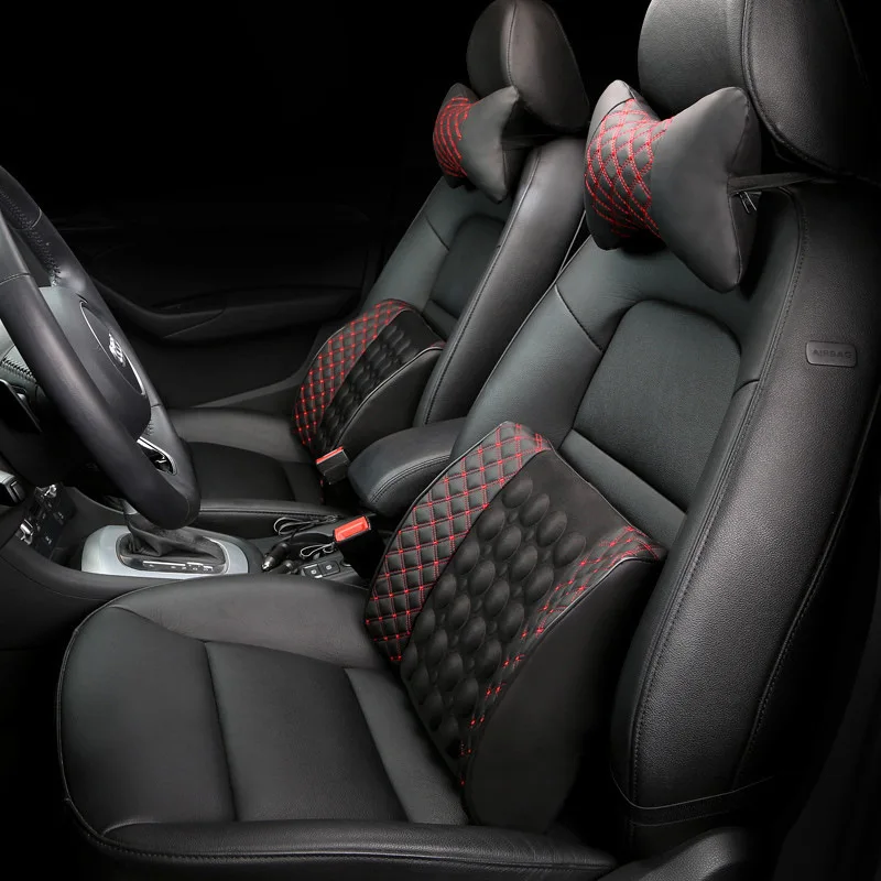 買取 電気自動車マッサージ腰椎バックサポートクッションシート枕マッサージオフィスチェアpuレザーaccessoireボアチュールインテリア