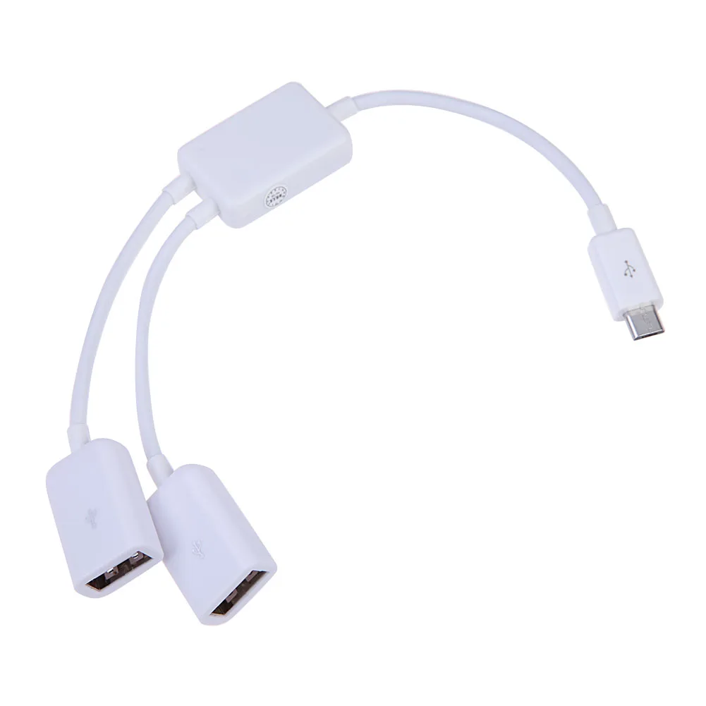 OTG кабель Micro USB хост Male 2x Тип Dual Женский адаптер конвертер концентратор для Android