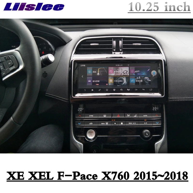 Для Jaguar XE XEL F-Pace X760 NAVI LiisLee Автомобильный мультимедийный 10,25 'gps аудио CarPlay адаптер Радио Навигация