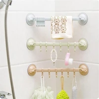 1pc plastic suction cup kitchen hanger organizer bath clothes towel bathroom hook cooking tool flexible storage rack shelf