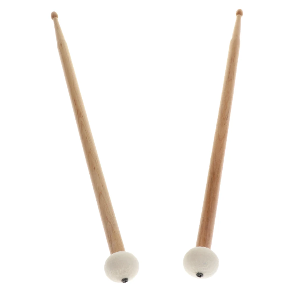 2 шт. двойной головной барабан Cymbal Gong молоток мягкие молотковые палочки молотки