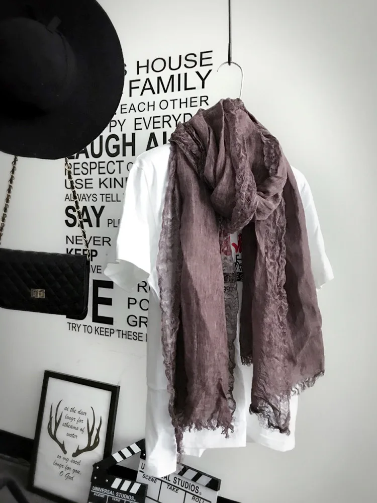 [Lucekmar] 2017 Cotton Linen Newest Scarfs Women Fashionable Shawls And Scarves Plain Solid Muslim Hijab Sjaal Headscarf Wrap | Аксессуары