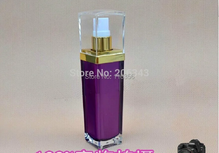 50 мл фиолетовый Патель формы акриловый spayer бутылка или флакон духов распылитель