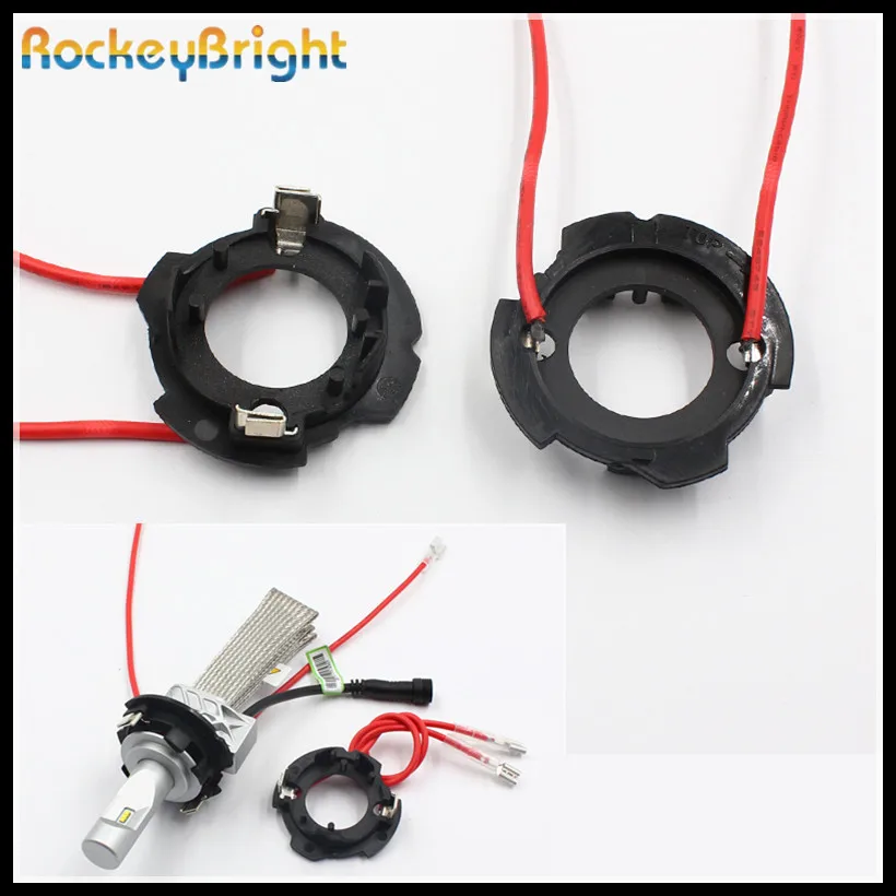 Rockeybright для VW GOLF 5 автомобильная светодиодная лампа фары H7 LED socket h7 clip retainer адаптер