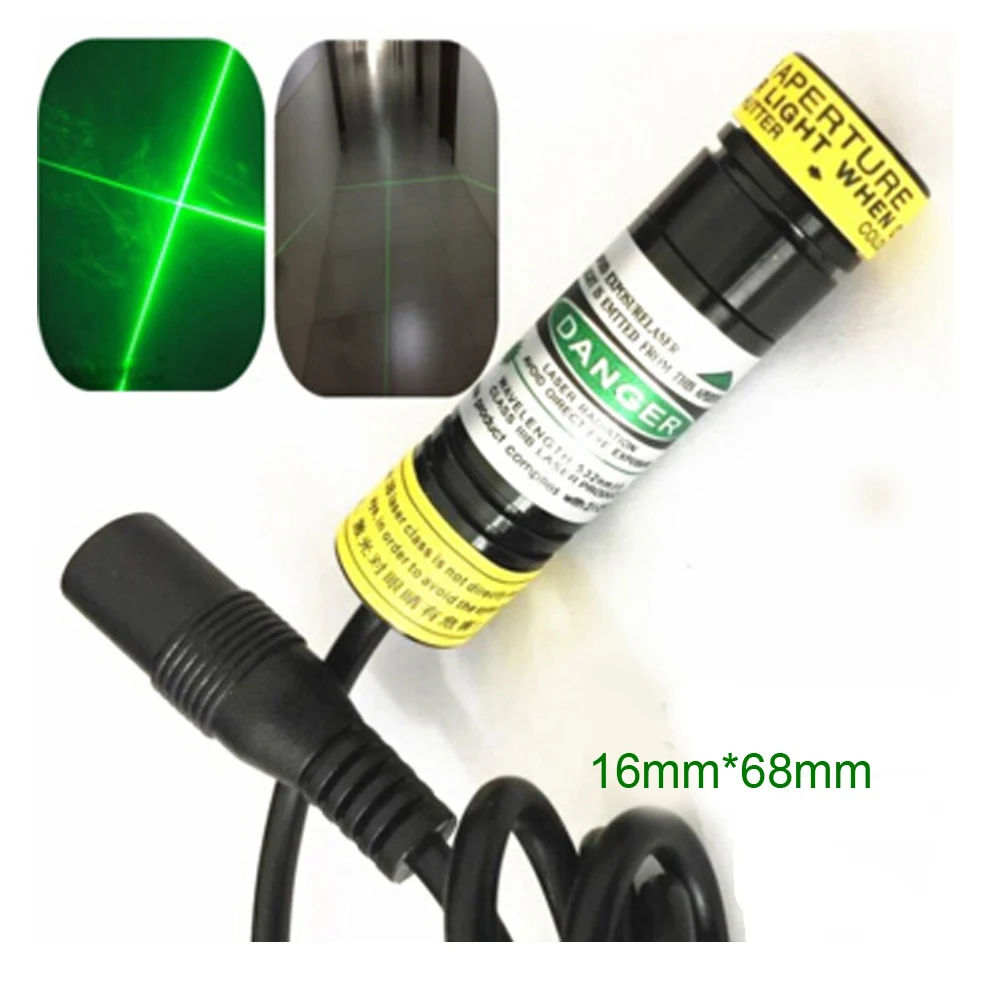 Grass Green Cross Laser Module Diode Marking Machine Laser Light 20-30mw 510nm