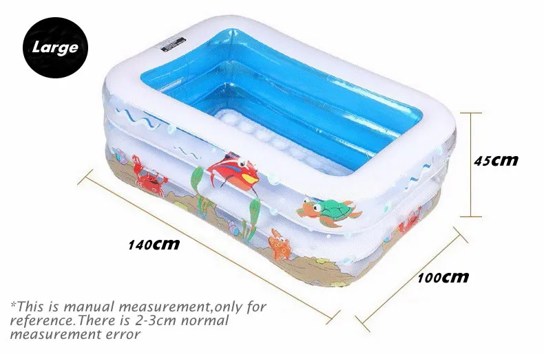 Large Square Baby Swimming Pool for Kids Inflatable Plastic Pools Bathtub YP02 | Мать и ребенок