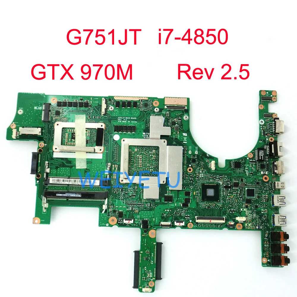 Материнская плата G751JT GeForce GTX 970M материнская для ASUS G751J G751JY G751 ноутбука Rev 2 5