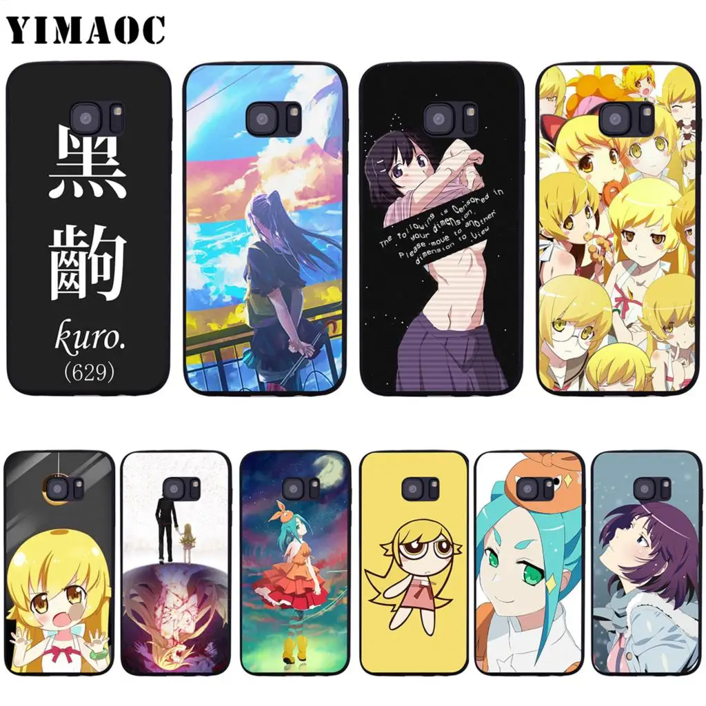 Мягкий силиконовый чехол YIMAOC Monogatari для Samsung Galaxy S6 S7 Edge S8 S9 Plus A3 A5 A6 Note 8 9 | Мобильные