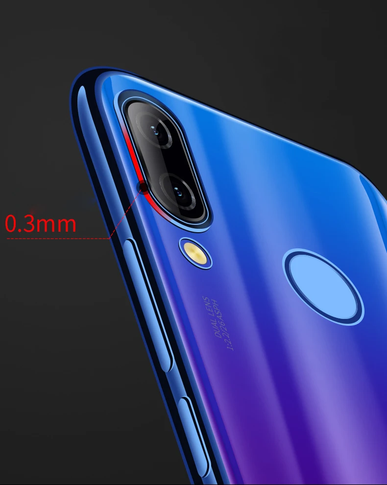Чехол Nova 3i для Huawei 3 3e P20 Lite прозрачный чехол из ТПУ с металлическим покрытием