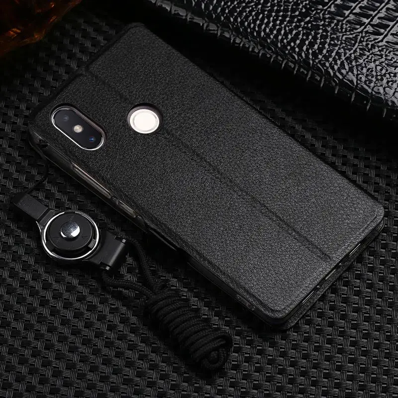 PDGB PU кожаный чехол для Xiaomi Redmi 7 6A 6 Pro Global Mi 8 A1 A2 Lite 5X 6X Classic Double VieW Window Book Flip мягкий |