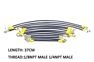 37CM NPT 1-8 1-4 M Шланг высокого давления для PCP Пейнтбол Дайвинг наполнение воздуха части связанные различные длины и варианты резьбы - Цвет: 37CM NPT 1-8 1-4 M