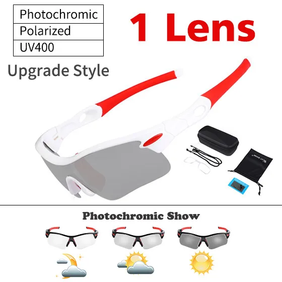 3 in 1 Upgrade White WEST BIKING фотохромные велосипедные очки MTB велосипедные солнцезащитные очки защитные очки UV400 для спорта на открытом воздухе для женщин и мужчин велосипедные очки - Цвет: 3 in 1 Upgrade White