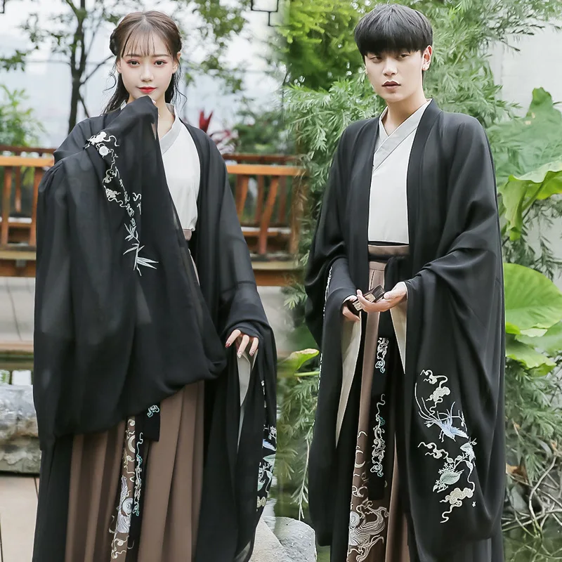 Hanfu для взрослых, Национальный сценический костюм для выступлений, для женщин и мужчин, Династия Цин, китайский стиль, традиционный праздничный костюм DN3506