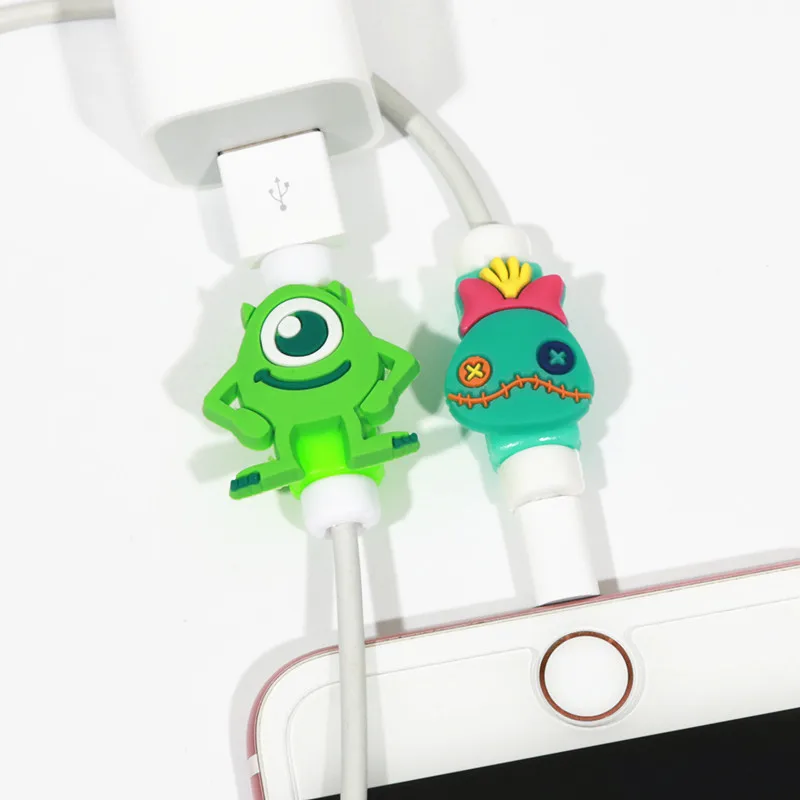 FFFAS мультфильм кабель протектор организовать USB устройство для сматывания шнура