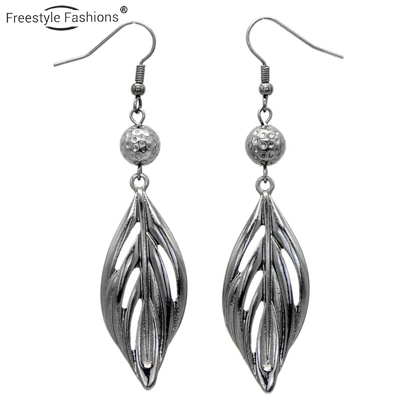 Мода классический лист цинковый сплав Висячие серьги для женщин | Украшения и