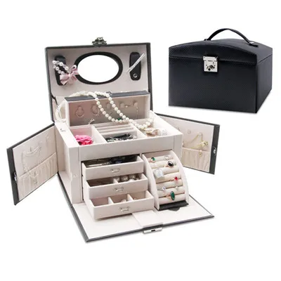 Large Capacity Cosmetics Storage Box Travel Portable Storage Box Cosmetic Tools Beauty Nail Fashion Makeup Organizer Case - Цвет: Style 4