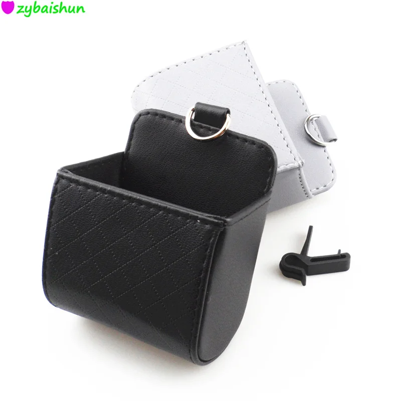 Кожаный Автомобильный органайзер коробка для хранения аксессуары салона