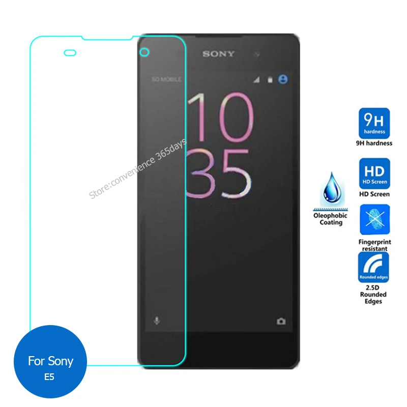 Для Sony Xperia E5 закаленное стекло Защита экрана 0 26 мм 2 5 9h защитная пленка на E F3311 F 3311
