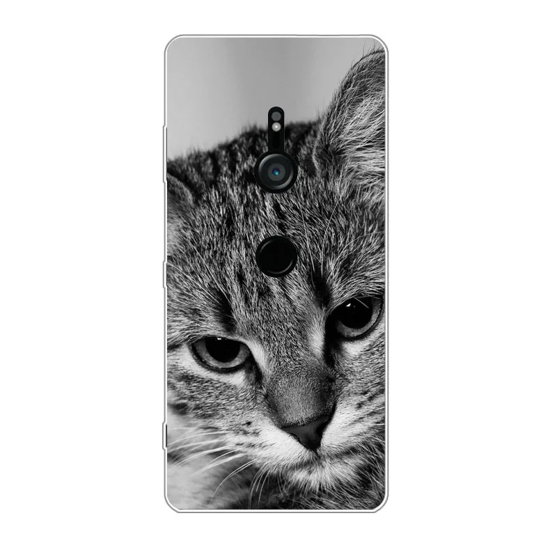 For Sony Xperia Xz3 Case Silicon tigon beast Painting Soft TPU Back Cover for protect Phone cases shell |