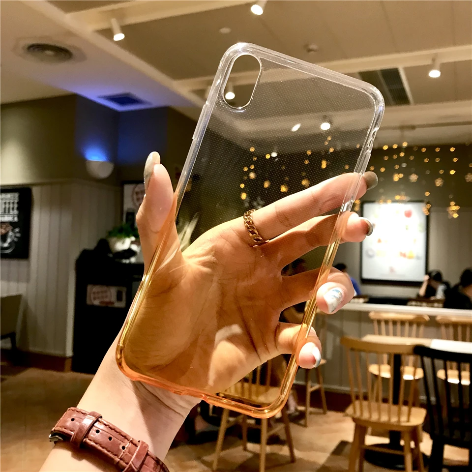 Силиконовый чехол из ТПУ радужного цвета для iphone X XR XS MAX 6 6s 7 8 Plus Huawei P20 Lite P10 Mate 10 9