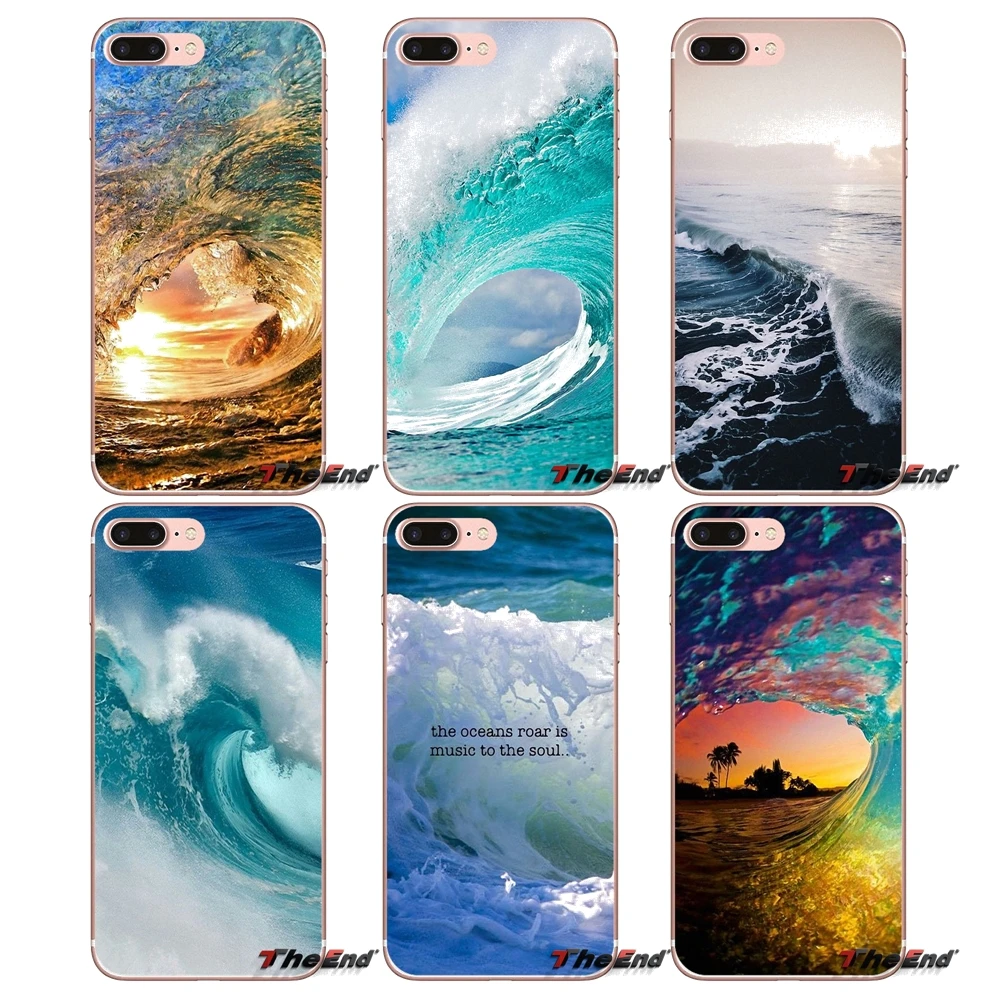 Чехол для Huawei G7 G8 Ascend P7 P8 P9 Lite Honor 4C 5X 5C 6X Mate 7 8 9 Y3 Y5 Y6 II Pro Summer nature sea blue Ocean Waves |