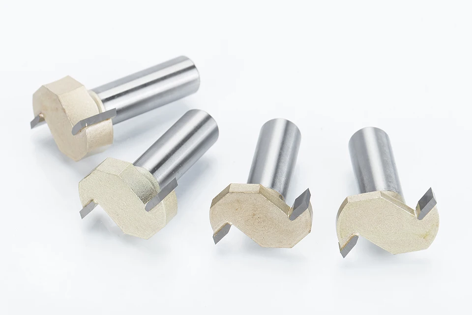 HUHAO 1pcs 1/2" Shank T type slotting cutter woodworking tool 2 Flute router bits for wood Rabbeting Bit endmill milling cutter