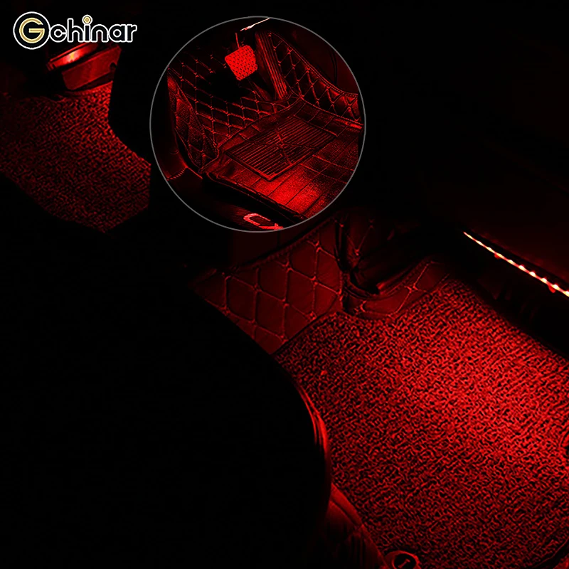 Автомобильные светодиодные полосы легкий ковер Декоративные интерьерные лампы