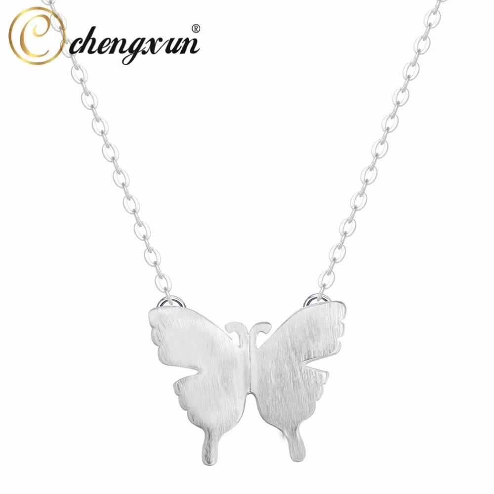 CHENGXUN 2017 модные украшения Красивая маленькая бабочка ожерелье-чокер серебряное