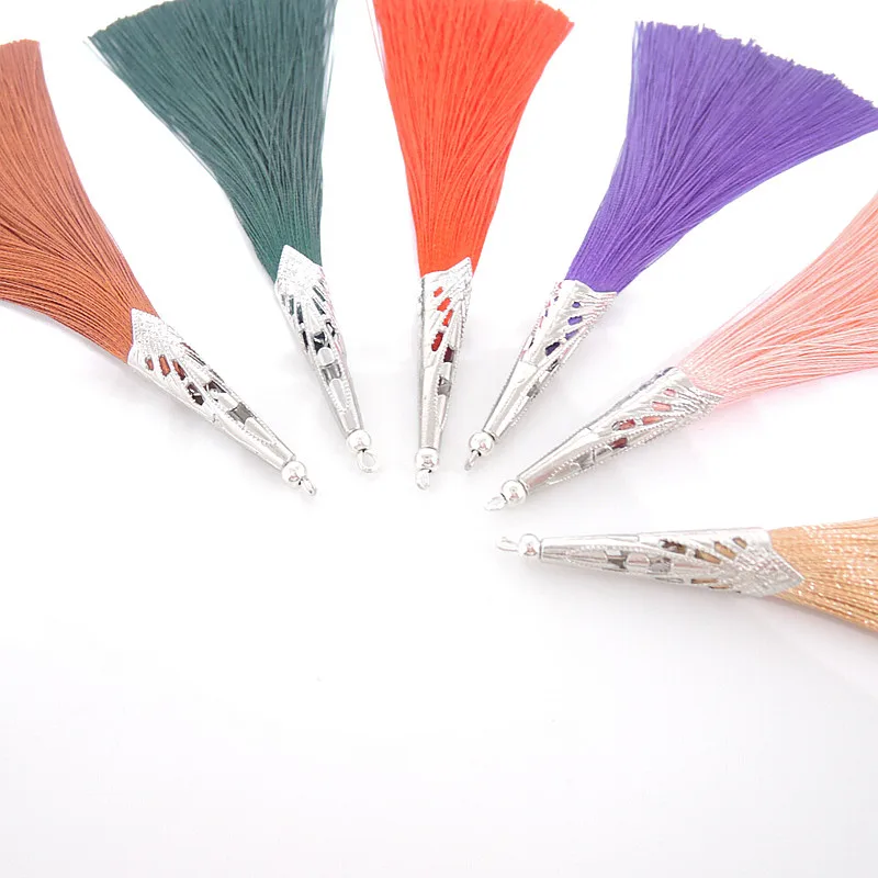 5 шт./лот оптовая продажа 13 см маленькая Длинная атласная кисточка разноцветные