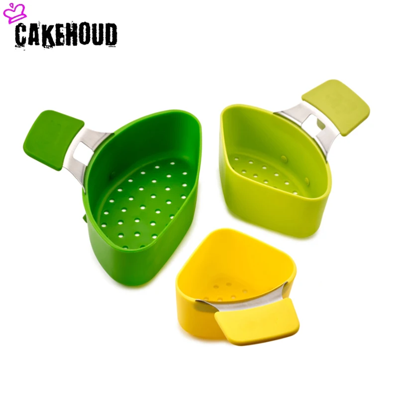CAKEHOED 3 шт. Складная промывка паром фильтр силиконовая кухонная корзина для