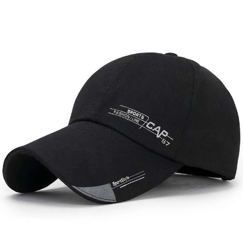 

XEONGKVI Contracted Extended Eaves Baseball Caps Summer Brand Snapback Mesh Hats For Men Net Peaked Cap Casquette