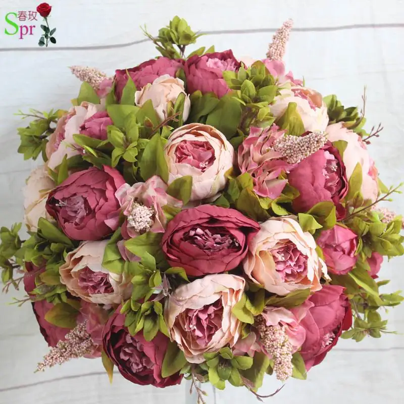 

SPR 10pcs/lot wedding arrangement floral artificial flowers wedding table centerpiece