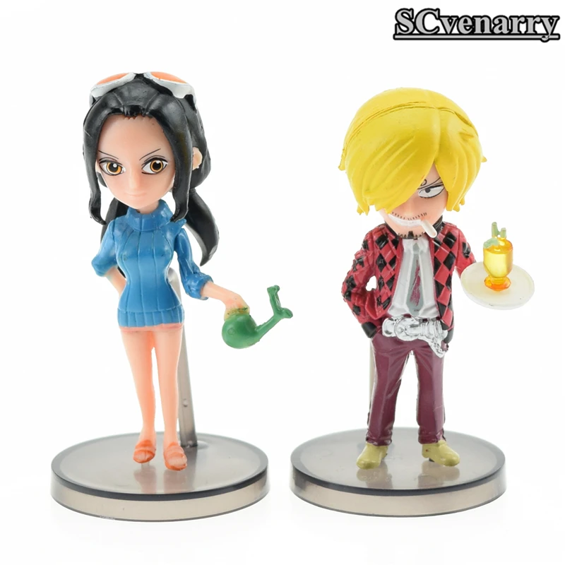 8pcs/set one piece Doll Toys Franky Ace Luffy Nami Usopp Nico Robin Cosplay PVC Action Figure Baby Anime Model Toy | Игрушки и хобби