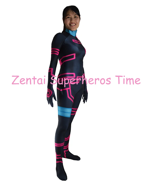 Новинка 2016 Женский костюм супергероя с 3D принтом косплей игра для всей полноты