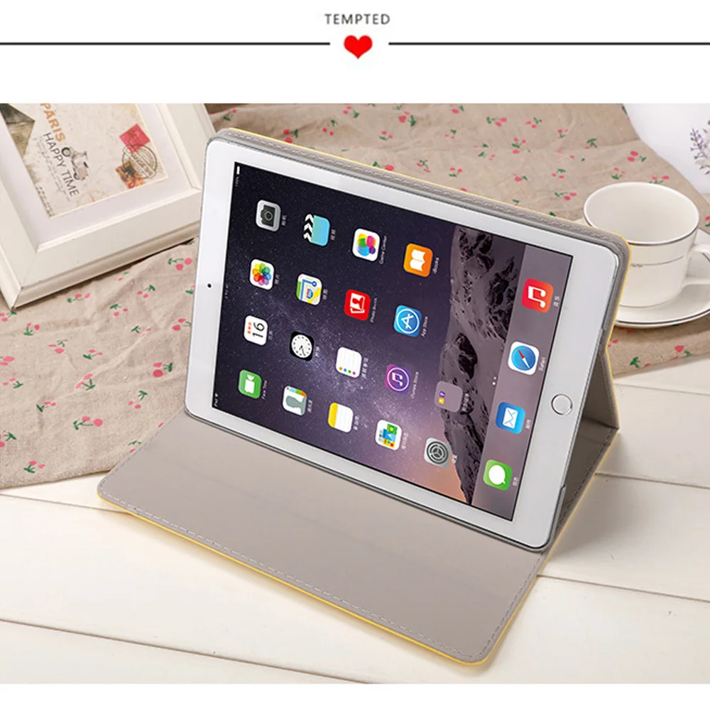 Новый чехол для Новинка 2017 года iPad 9 7 дюйма Смарт-Стенд случае 3D рельеф Носки с