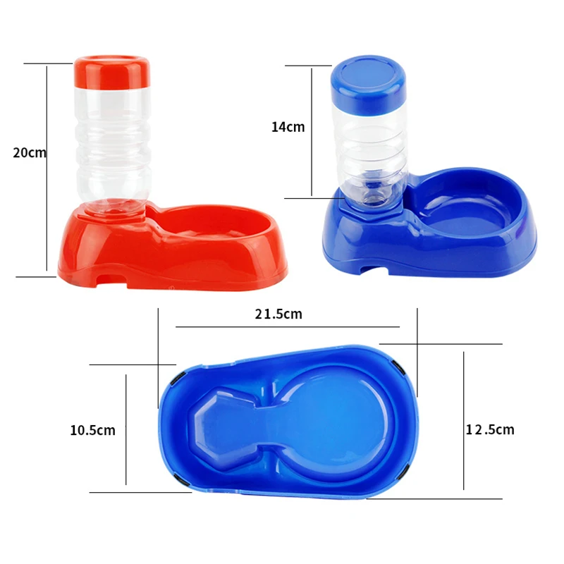 Pet Dog Food Water Dispenser Plastic Bottle Utensils Cat Feeder Drinking Fountain Dish Bowl for Feeding | Дом и сад