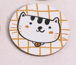 Деревянная подставка для напитков Uncle cat, нескользящая изоляционная чайная подкладка для кофейного столика, современные бирдекели, 1 шт - Цвет: 2-2