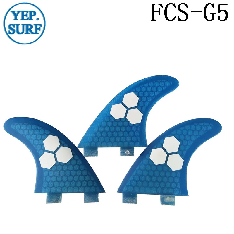 Плавник для серфинга FCS G5 Fin сотовый плавник доски синий цвет Серфинг квилhas thruster